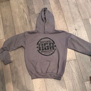 Gildan Gray NGA Gymnastics Kids Hoodie